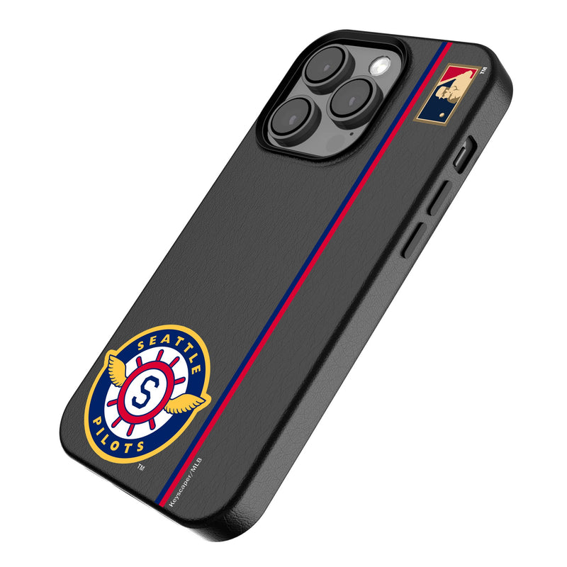 Seattle Pilots 1969 - Cooperstown Collection Sidebar iPhone MagSafe Compatible Phone Case for Apple iPhone Iso.Jpg