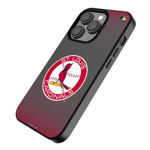 St Louis Cardinals 1966-1997 - Cooperstown Collection Linen iPhone MagSafe Compatible Phone Case for Apple iPhone Iso.Jpg