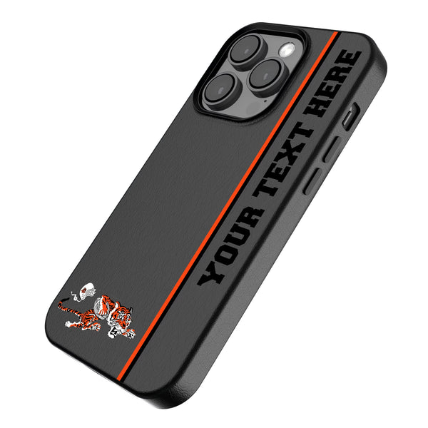 Cincinnati Bengals Historic Collection Personalized Sidebard iPhone MagSafe Compatible Phone Case for Apple iPhone Iso.Jpg