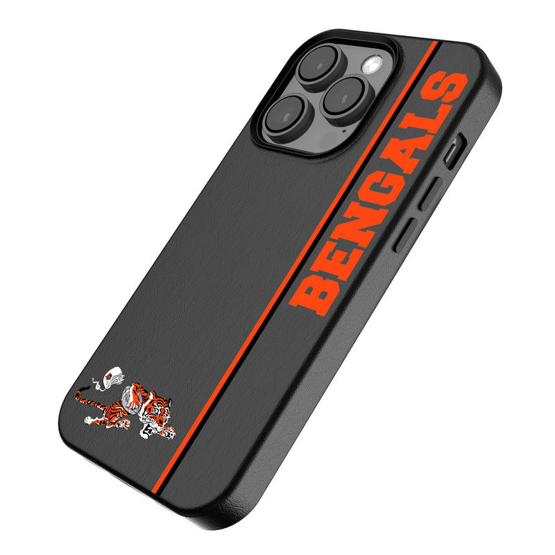 Cincinnati Bengals Historic Collection Sidebar iPhone MagSafe Compatible Phone Case for Apple iPhone Iso.Jpg
