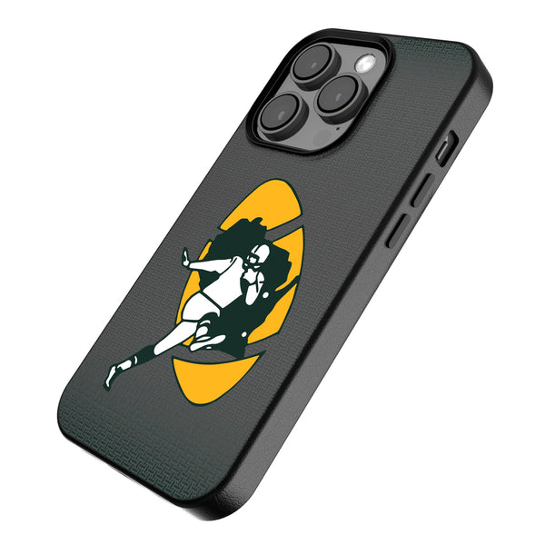 Green Bay Packers Historic Collection Linen iPhone MagSafe Compatible Phone Case for Apple iPhone Iso.Jpg