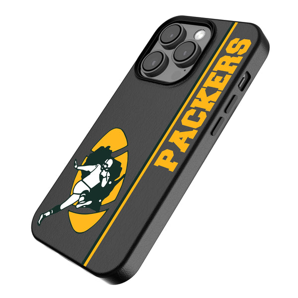 Green Bay Packers Historic Collection Sidebar iPhone MagSafe Compatible Phone Case for Apple iPhone Iso.Jpg
