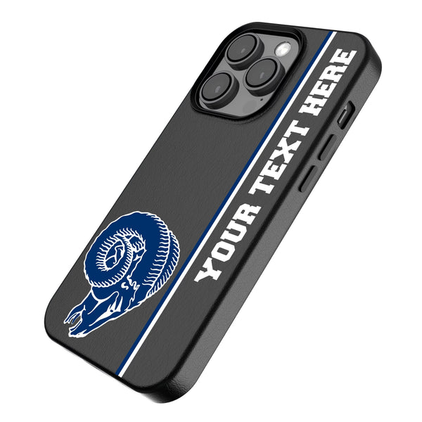 Los Angeles Rams Historic Collection Personalized Sidebard iPhone MagSafe Compatible Phone Case for Apple iPhone Iso.Jpg