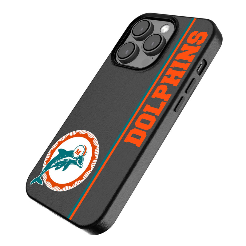 Miami Dolphins 1966-1973 Historic Collection Sidebar iPhone MagSafe Compatible Phone Case Iso.Jpg