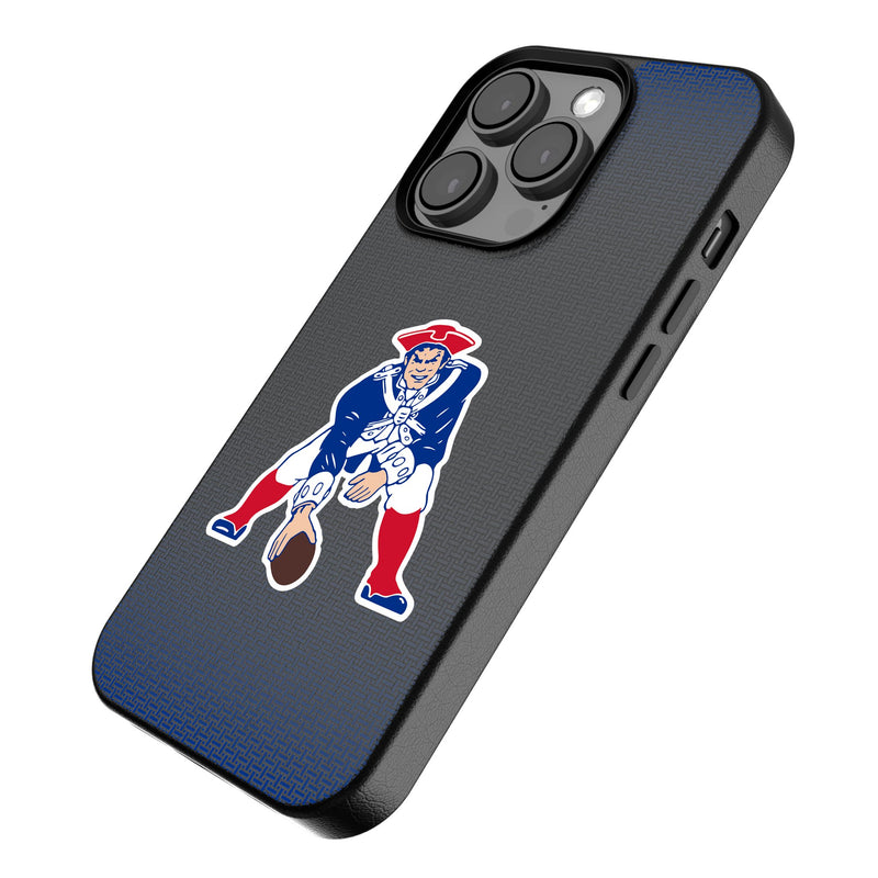 New England Patriots Historic Collection Linen iPhone MagSafe Compatible Phone Case for Apple iPhone Iso.Jpg