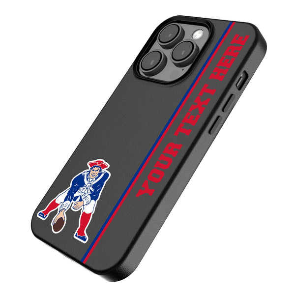 New England Patriots Historic Collection Personalized Sidebard iPhone MagSafe Compatible Phone Case for Apple iPhone Iso.Jpg