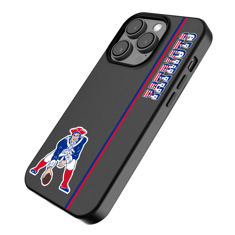 New England Patriots Historic Collection Sidebar iPhone MagSafe Compatible Phone Case for Apple iPhone Iso.Jpg