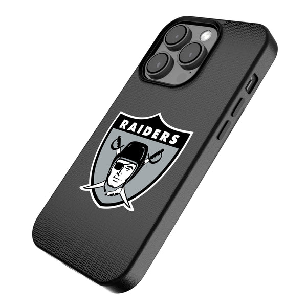 Oakland Raiders 1963 Historic Collection Linen iPhone MagSafe Compatible Phone Case for Apple iPhone Iso.Jpg