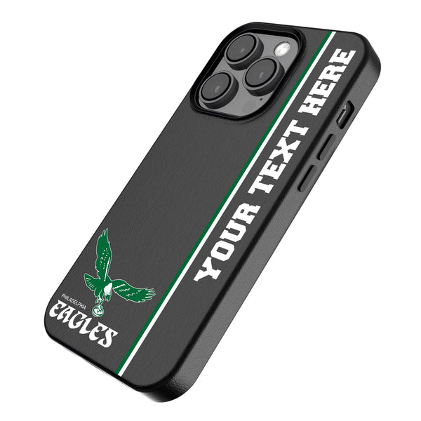 Philadelphia Eagles 1973-1995 Historic Collection Personalized Sidebard iPhone MagSafe Compatible Phone Case for Apple iPhone Iso.Jpg