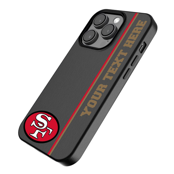 San Francisco 49ers Historic Collection Personalized Sidebard iPhone MagSafe Compatible Phone Case for Apple iPhone Iso.Jpg