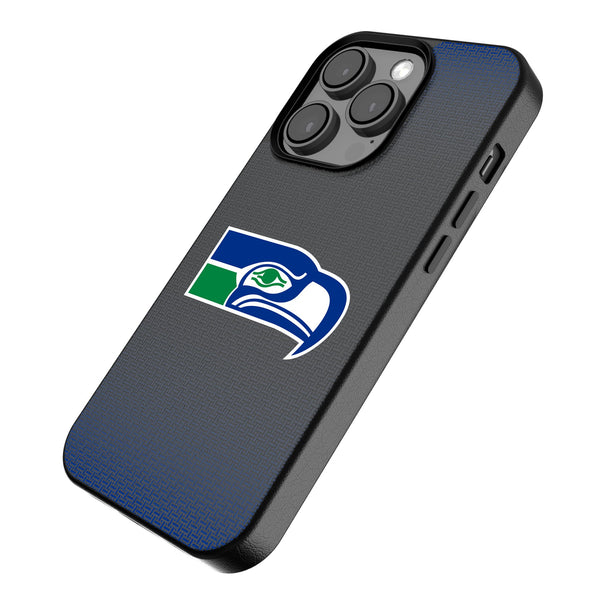 Seattle Seahawks Historic Collection Linen iPhone MagSafe Compatible Phone Case for Apple iPhone Iso.Jpg