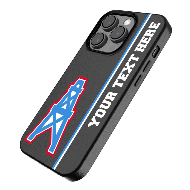 Houston Oilers Historic Collection Personalized Sidebard iPhone MagSafe Compatible Phone Case for Apple iPhone Iso.Jpg