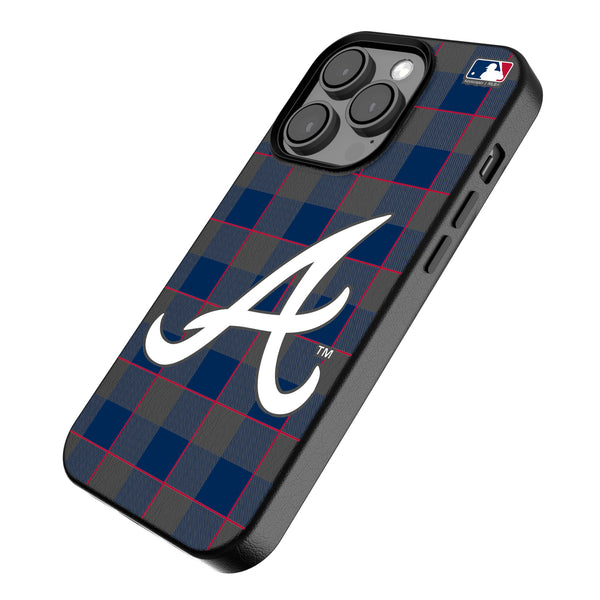 Atlanta Braves Plaid iPhone MagSafe Compatible Phone Case for Apple iPhone Iso.Jpg