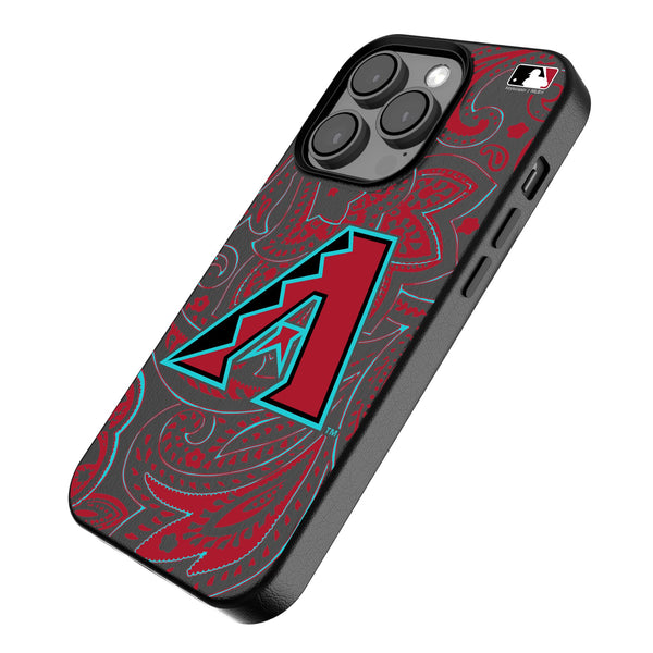Arizona Diamondbacks Paisley iPhone MagSafe Compatible Phone Case for Apple iPhone Iso.Jpg