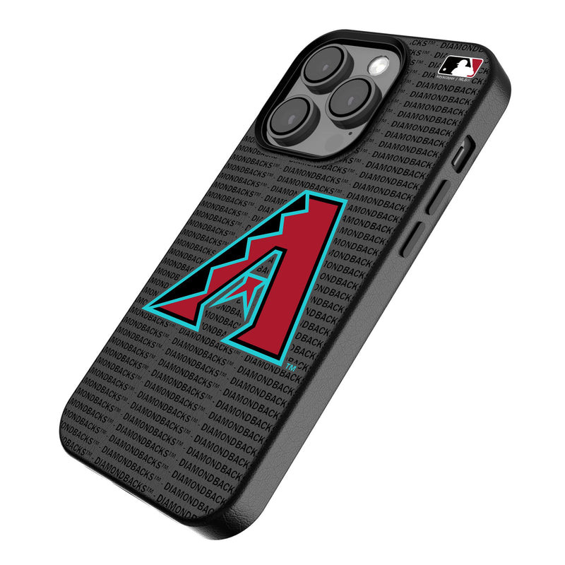 Arizona Diamondbacks Text Backdrop iPhone MagSafe Compatible Phone Case for Apple iPhone Iso.Jpg