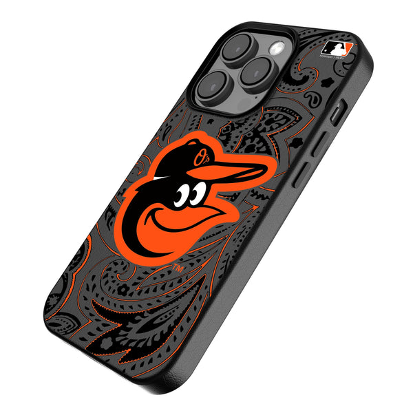 Baltimore Orioles Paisley iPhone MagSafe Compatible Phone Case for Apple iPhone Iso.Jpg