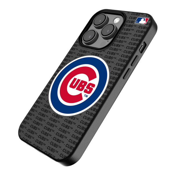 Chicago Cubs Text Backdrop iPhone MagSafe Compatible Phone Case for Apple iPhone Iso.Jpg