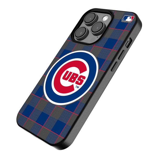 Chicago Cubs Plaid iPhone MagSafe Compatible Phone Case for Apple iPhone Iso.Jpg