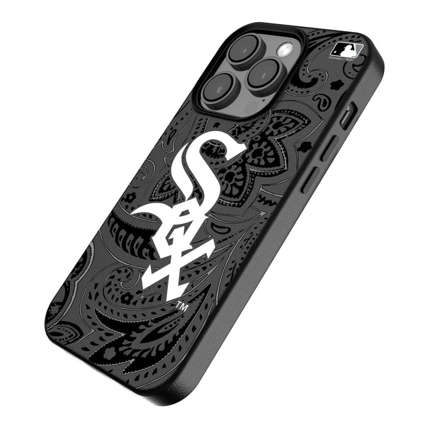 Chicago White Sox Paisley iPhone MagSafe Compatible Phone Case for Apple iPhone Iso.Jpg