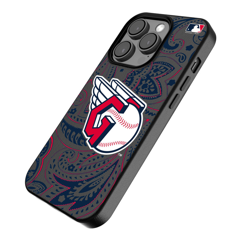 Cleveland Guardians Paisley iPhone MagSafe Compatible Phone Case Iso.Jpg