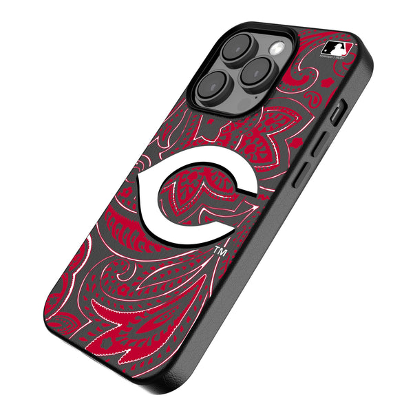 Cincinnati Reds Paisley iPhone MagSafe Compatible Phone Case for Apple iPhone Iso.Jpg
