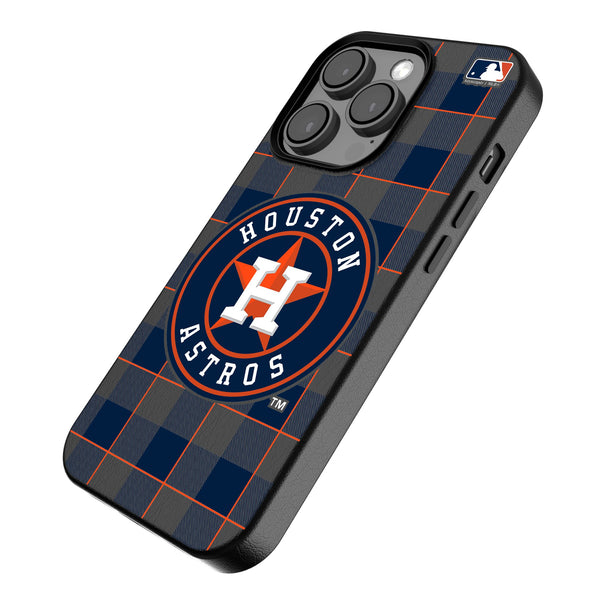 Houston Astros Plaid iPhone MagSafe Compatible Phone Case for Apple iPhone Iso.Jpg