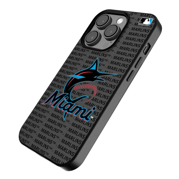 Miami Marlins Text Backdrop iPhone MagSafe Compatible Phone Case for Apple iPhone Iso.Jpg