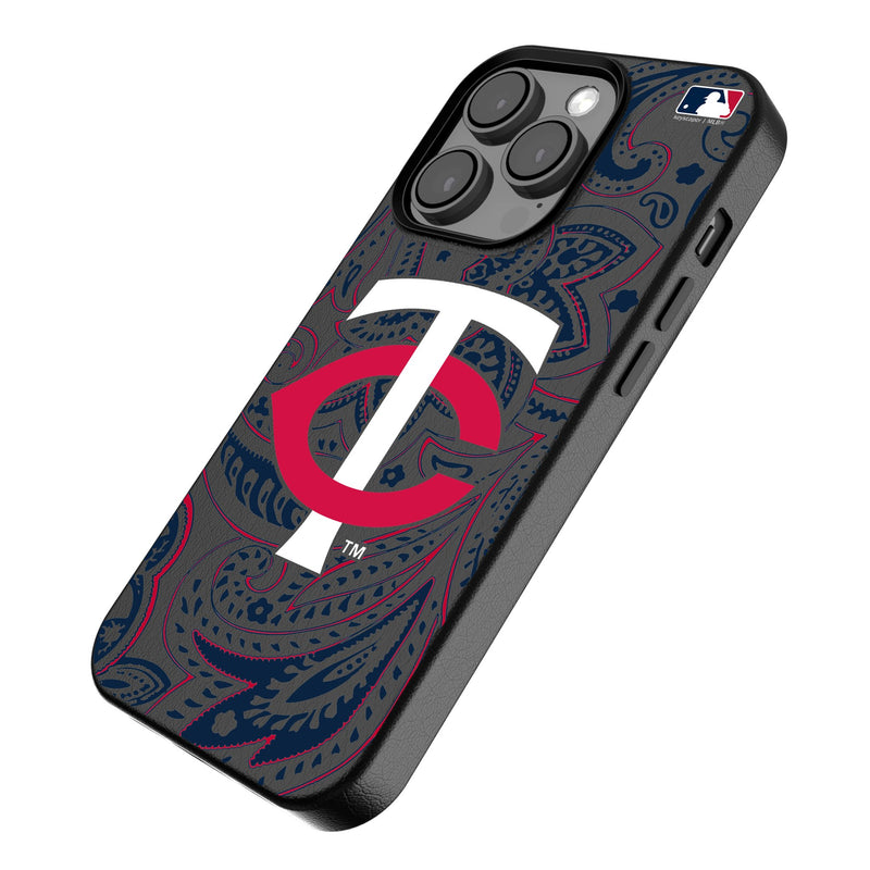 Minnesota Twins Paisley iPhone MagSafe Compatible Phone Case for Apple iPhone Iso.Jpg
