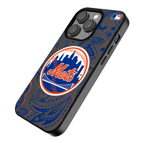 New York Mets Paisley iPhone MagSafe Compatible Phone Case for Apple iPhone Iso.Jpg