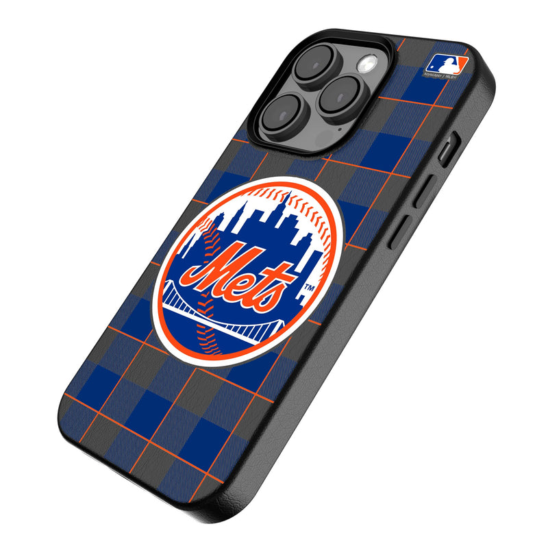 New York Mets Plaid iPhone MagSafe Compatible Phone Case for Apple iPhone Iso.Jpg