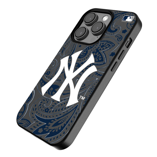 New York Yankees Paisley iPhone MagSafe Compatible Phone Case for Apple iPhone Iso.Jpg