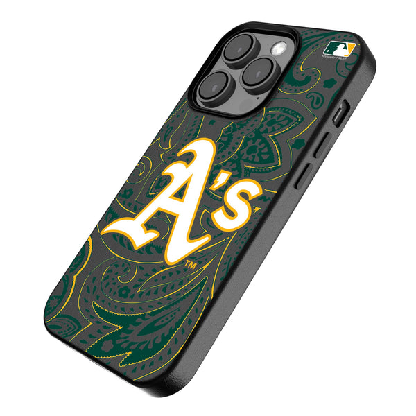 Oakland Athletics Paisley iPhone MagSafe Compatible Phone Case for Apple iPhone Iso.Jpg