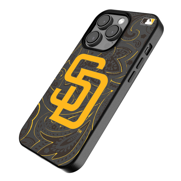 San Diego Padres Paisley iPhone MagSafe Compatible Phone Case for Apple iPhone Iso.Jpg