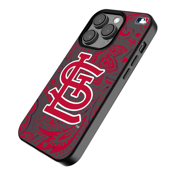 St Louis Cardinals Paisley iPhone MagSafe Compatible Phone Case for Apple iPhone Iso.Jpg