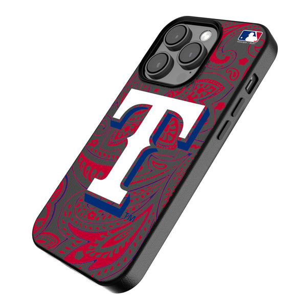 Texas Rangers Paisley iPhone MagSafe Compatible Phone Case for Apple iPhone Iso.Jpg