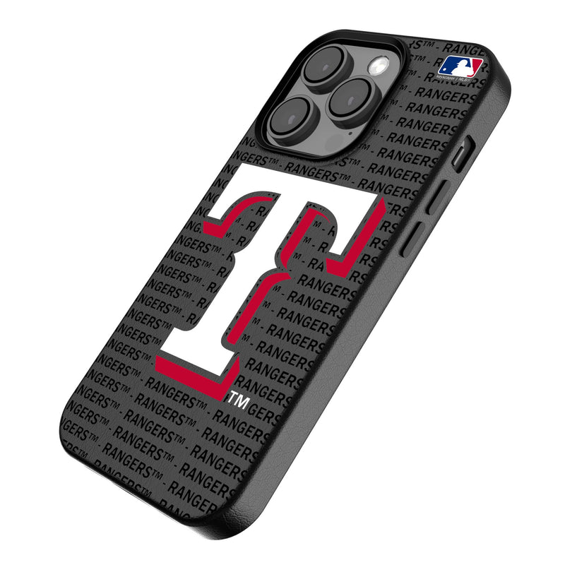 Texas Rangers Text Backdrop iPhone MagSafe Compatible Phone Case for Apple iPhone Iso.Jpg