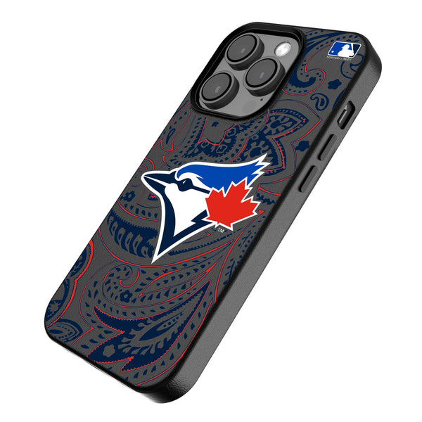 Toronto Blue Jays Paisley iPhone MagSafe Compatible Phone Case for Apple iPhone Iso.Jpg