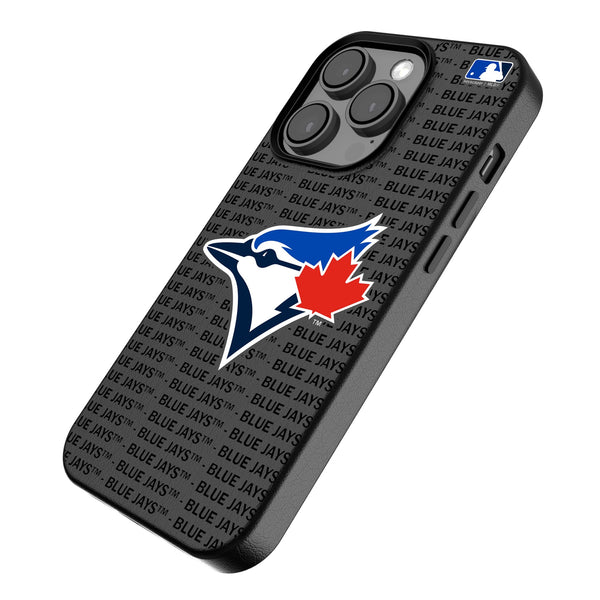 Toronto Blue Jays Text Backdrop iPhone MagSafe Compatible Phone Case for Apple iPhone Iso.Jpg
