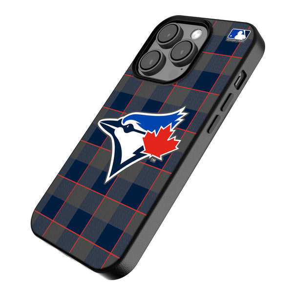 Toronto Blue Jays Plaid iPhone MagSafe Compatible Phone Case for Apple iPhone Iso.Jpg