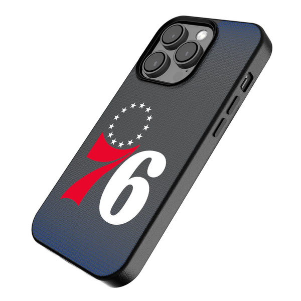 Philadelphia 76ers Linen iPhone MagSafe Compatible Phone Case for Apple iPhone Iso.Jpg