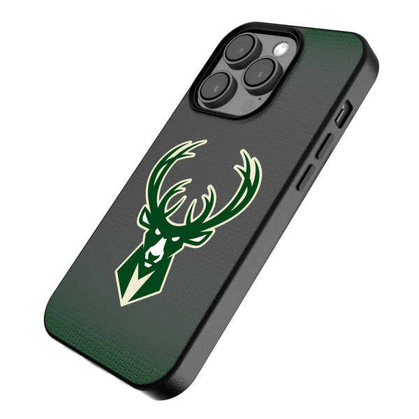 Milwaukee Bucks Linen iPhone MagSafe Compatible Phone Case for Apple iPhone Iso.Jpg