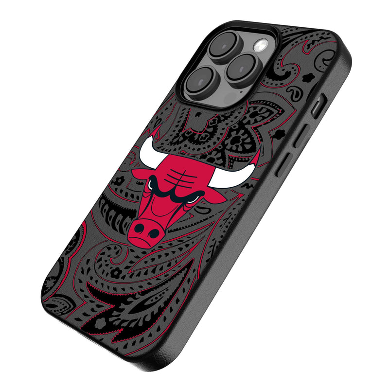 Chicago Bulls Paisley iPhone MagSafe Compatible Phone Case Iso.Jpg