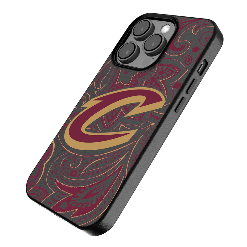 Cleveland Cavaliers Paisley iPhone MagSafe Compatible Phone Case Iso.Jpg