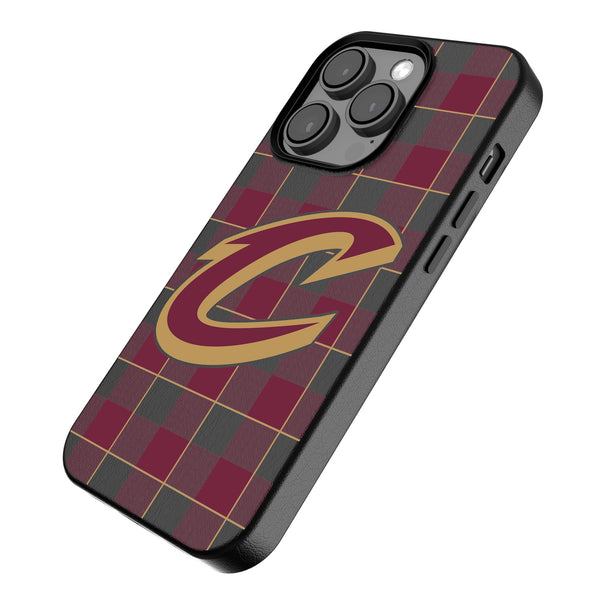 Cleveland Cavaliers Plaid iPhone MagSafe Compatible Phone Case Iso.Jpg