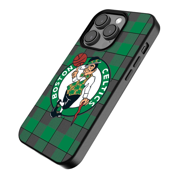 Boston Celtics Plaid iPhone MagSafe Compatible Phone Case Iso.Jpg