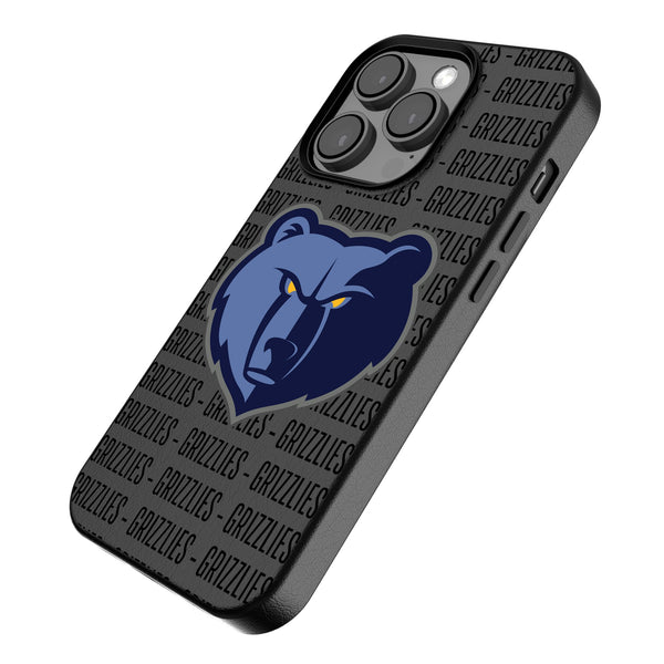 Memphis Grizzlies Text Backdrop iPhone MagSafe Compatible Phone Case for Apple iPhone Iso.Jpg
