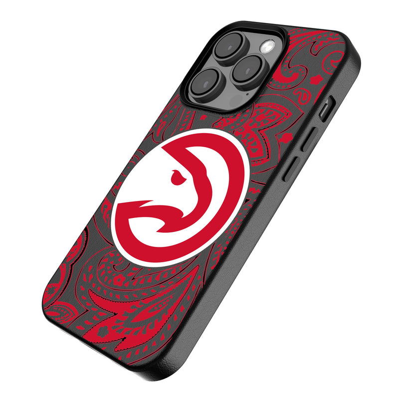 Atlanta Hawks Paisley iPhone MagSafe Compatible Phone Case Iso.Jpg