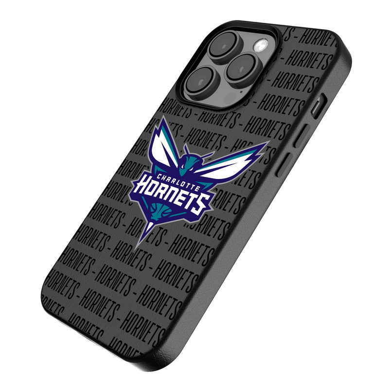 Charlotte Hornets Text Backdrop iPhone MagSafe Compatible Phone Case for Apple iPhone Iso.Jpg