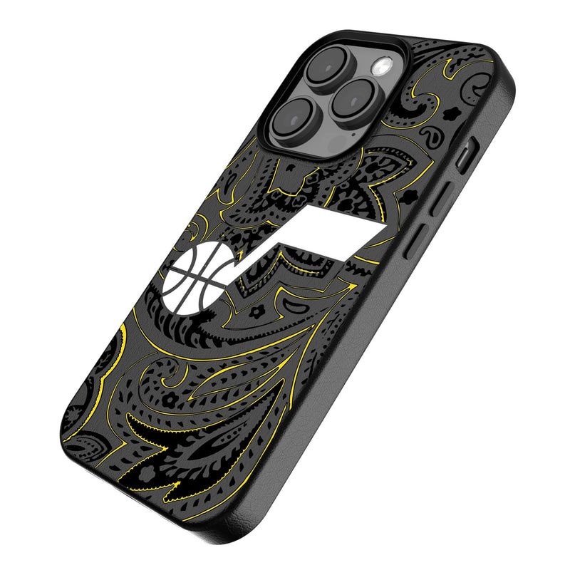 Utah Jazz Paisley iPhone MagSafe Compatible Phone Case Iso.Jpg