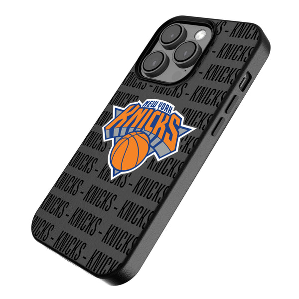 New York Knicks Text Backdrop iPhone MagSafe Compatible Phone Case for Apple iPhone Iso.Jpg